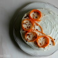 Carrot Cake con frosting allo sciroppo d’acero
